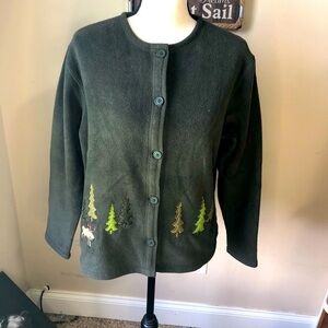 C&B Sport Fleece Button Up Sweater